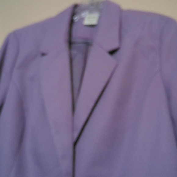Orchid Button Front Lined Blazer SZ 14 by Blair - Picture 3 of 8